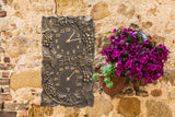 Grapevine Indoor Outdoor Wall Clock & Thermometer Made from Solid cast Aluminum