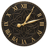 Clarus Crystal Artisan 16" Indoor Outdoor Wall Clock Made from Solid cast Aluminum