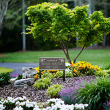 Personalized Cast Metal Memorial Lawn Sign - The Wilmington, In Memory, Commemoration Sign. Made in the USA. Ground Mounted Plaque