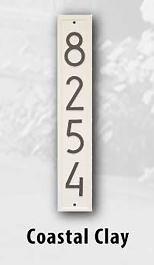 Vertical Modern Personalized 4 House outlet Numbers Plaque - Cast Aluminum Solid Metal - Display Your Home Number - Street Address